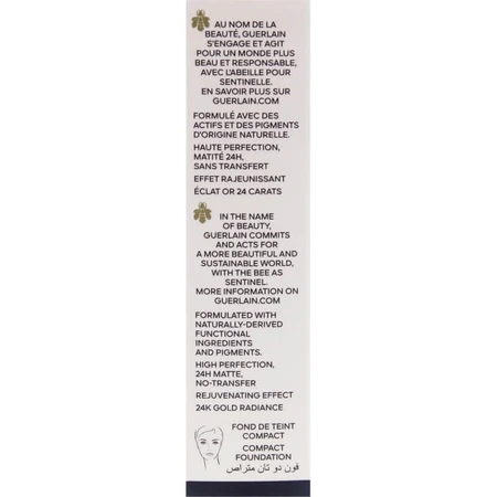 Guerlain parure gold skin control - fondo de maquillaje compacto mate - no. 0n neutro