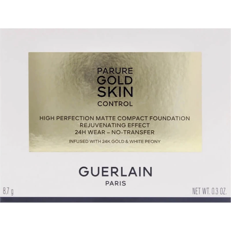 Guerlain parure gold skin control - fondo de maquillaje compacto mate - no. 0n neutro