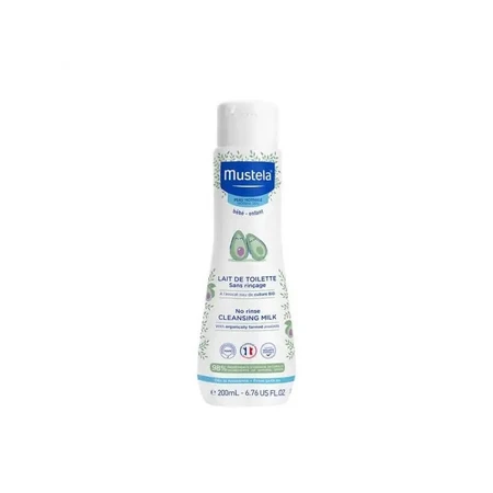 Mustela toiletmelk - zachte reiniger voor baby's met een gevoelige en droge huid 200 ml