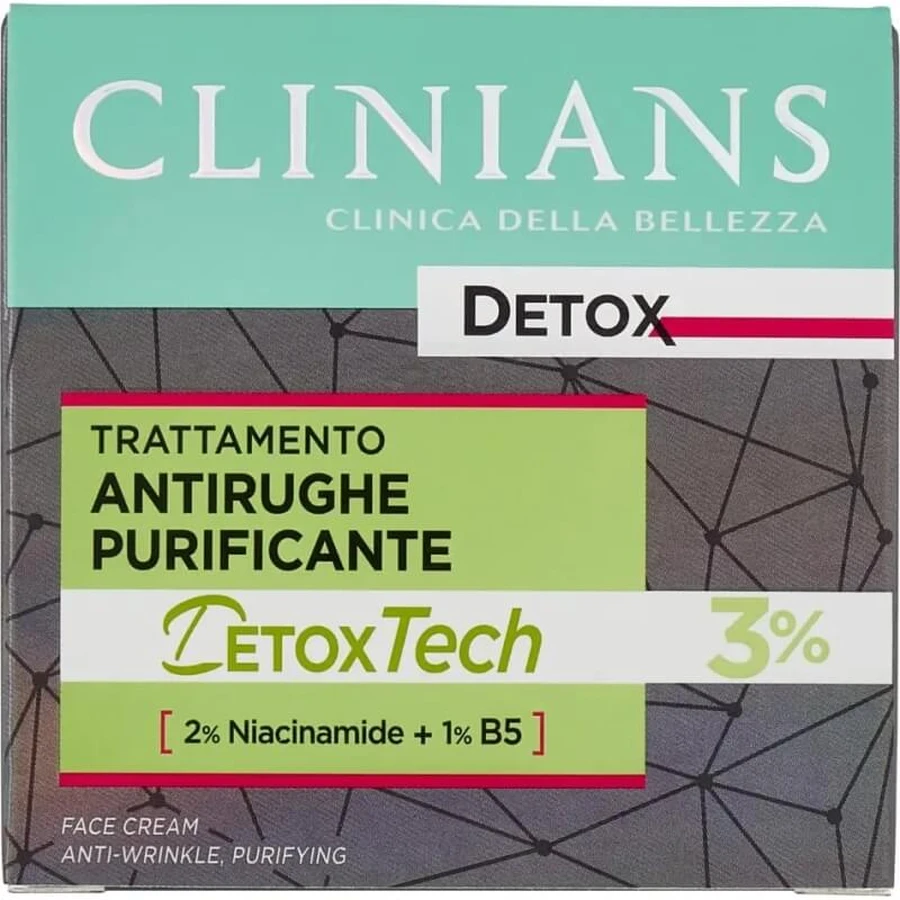 Clinians Anti-wrinkle detox cream - antioxidant treatment - 50 ml