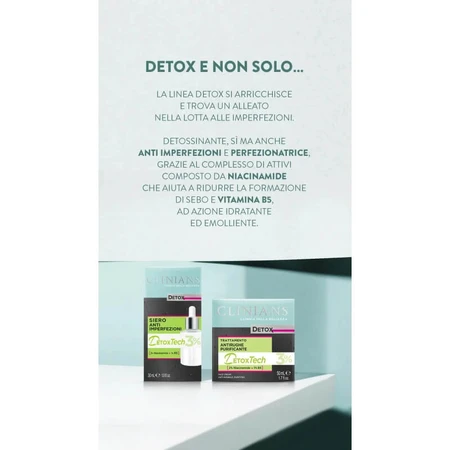 Clinians Anti-wrinkle detox cream - antioxidant treatment - 50 ml