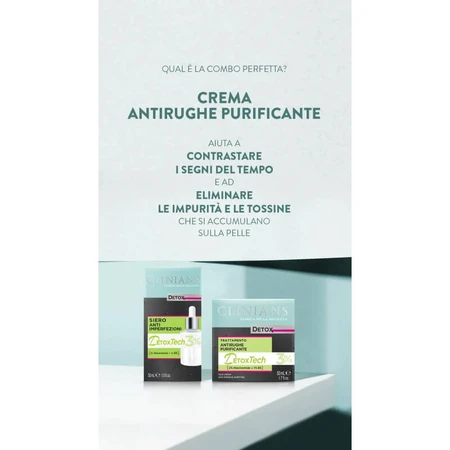 Clinians Anti-wrinkle detox cream - antioxidant treatment - 50 ml