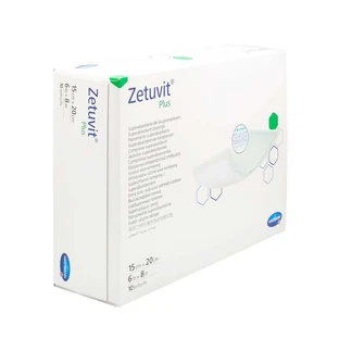 Zetuvit Plus extra sterk absorberend kompres steriel 10 st.