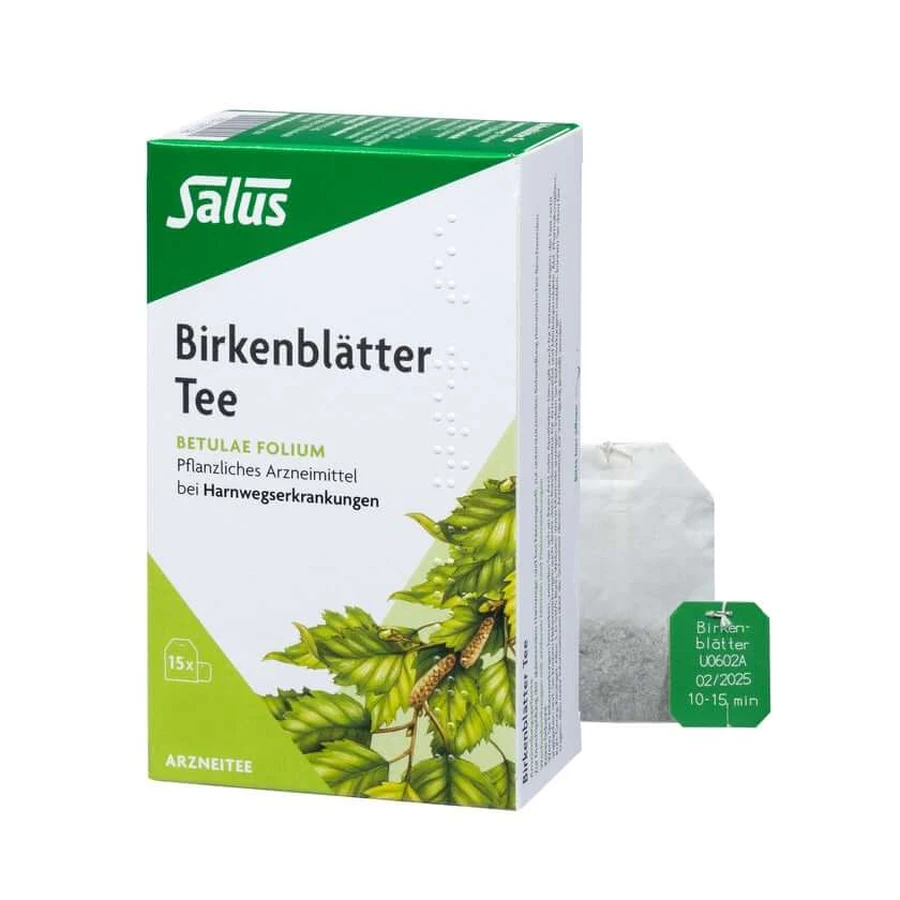 Té medicinal de hojas de abedul Betulae folium B 15 uds.