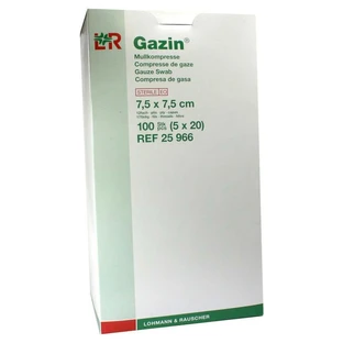 Gazin gauze comp. 7.5x7.5 cm sterile 12x5X20 pcs.