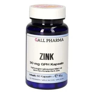 ZINC 30 mg GPH Capsules 60 Capsules