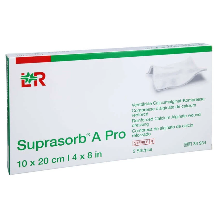 Suprasorb A Pro Calcium Alginate Compr.10x 5 pcs.