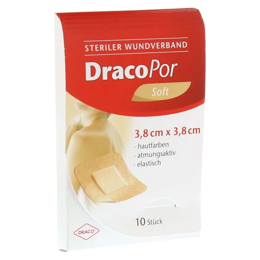 Dracopor wound dressing 3.8x3.8 cm sterile h 10 pcs.