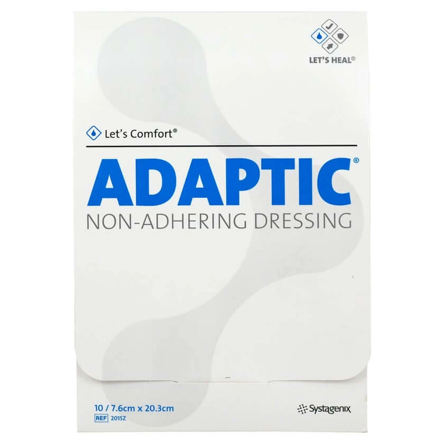 Adaptic 7.6x20.3 cm moist wound dressing 10 pcs.