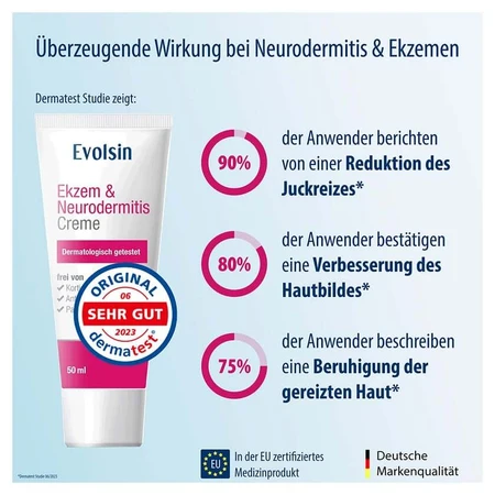 Evolsin Eczema & Neurodermatitis Cream 50 ml