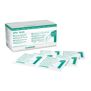B. Braun Softa Swabs 65 x 30 mm Compresses alcoolisées pour le nettoyage de la peau 100 pcs.