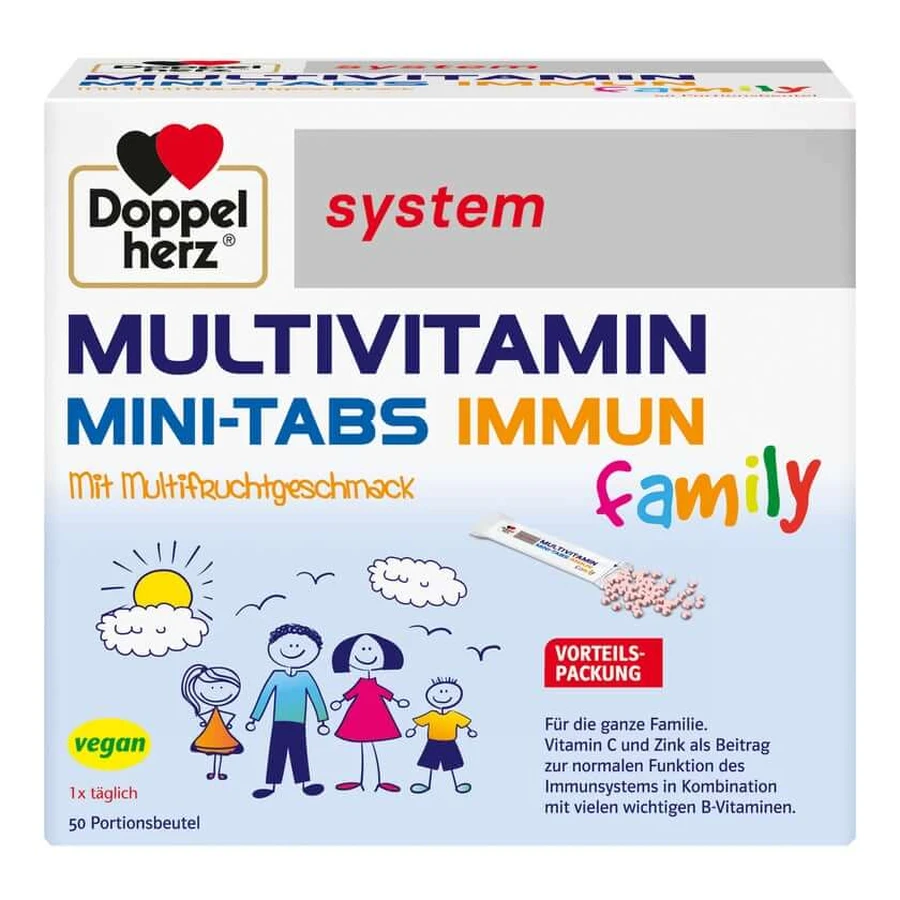Doppelherz Multivitamine Mini-tabs Gezinssysteem 50 St