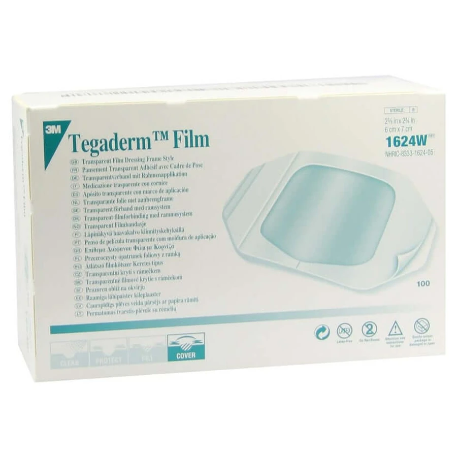 Tegaderm 3M Film 6x7 cm 1624W 100 St