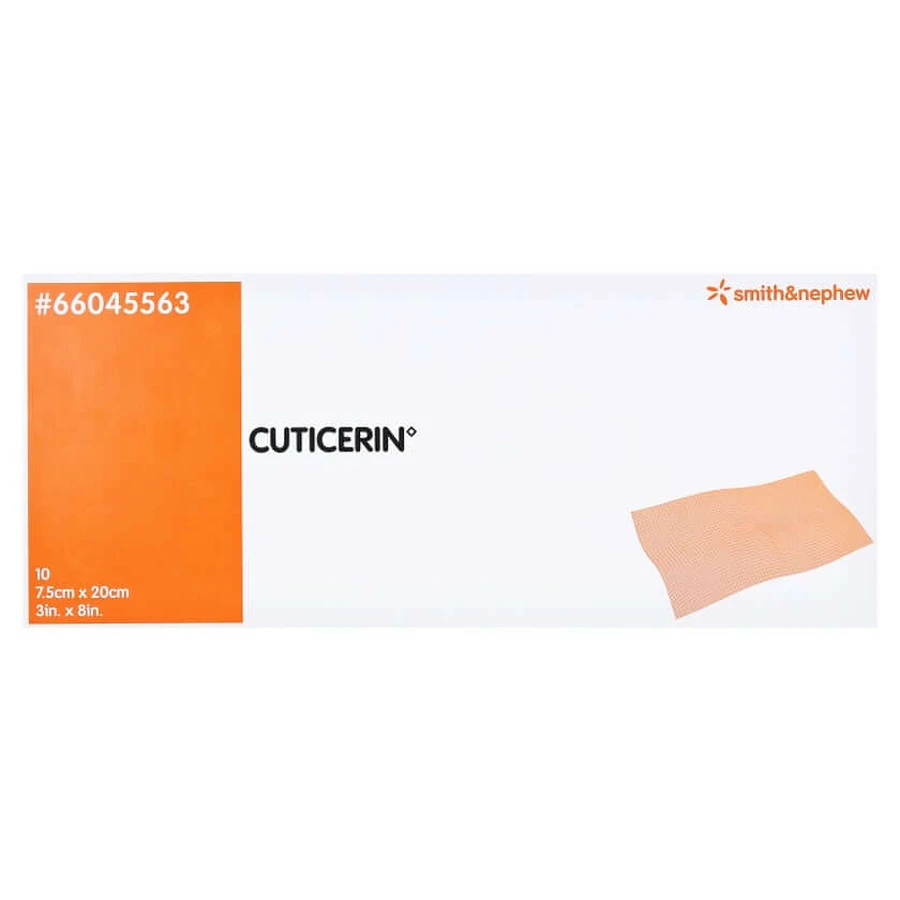 Cuticerin 7,5x20 cm gaasjes met zalf 10 st.