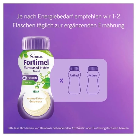 Fortimel Plantaardige Proteïne 2 Kcal Ananas-Kokos 4X200 ml