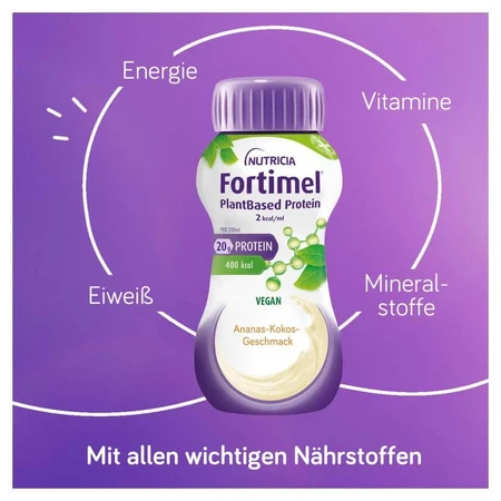 Fortimel Plantaardige Proteïne 2 Kcal Ananas-Kokos 4X200 ml