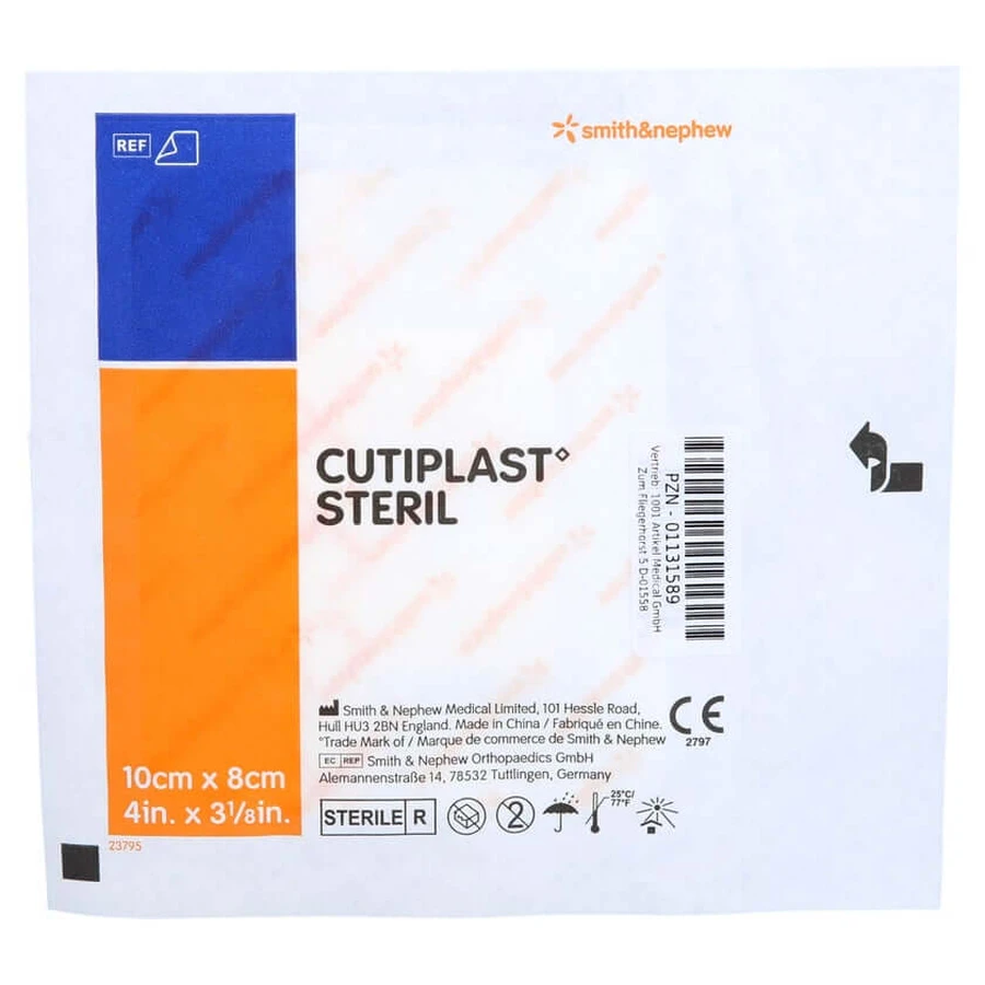 Cutiplast sterile wound dressing 8x10 cm 1 pc