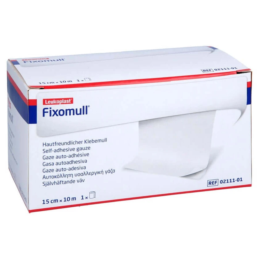 Fixomull adhesive gauze 15 cmx10 m 1 pc