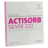 Actisorb 220 Zilver 10,5x10,5 cm steriel 10 st.
