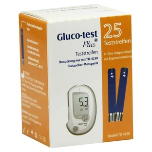 Gluco TEST Plus tiras reactivas de glucosa en sangre 25 uds.
