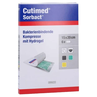 Cutimed Sorbact Gel Compresses 15x20 cm 6 pcs.