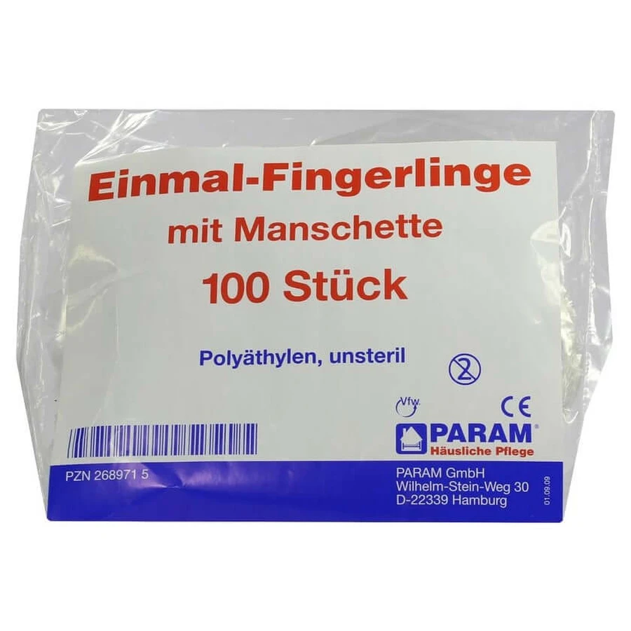 Finger ring disposable plastic 100 pcs