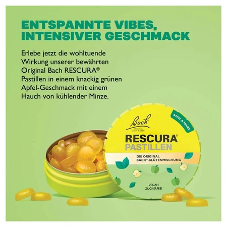 Fleurs de Bach Original Rescura Pastilles Pomme-Menthe 50 g