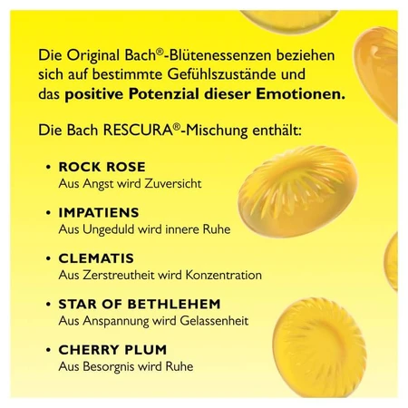 Fleurs de Bach Original Rescura Pastilles Pomme-Menthe 50 g
