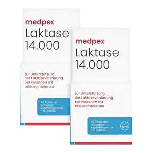 medpex Lactase 14.000 FCC Duo 2X40 St