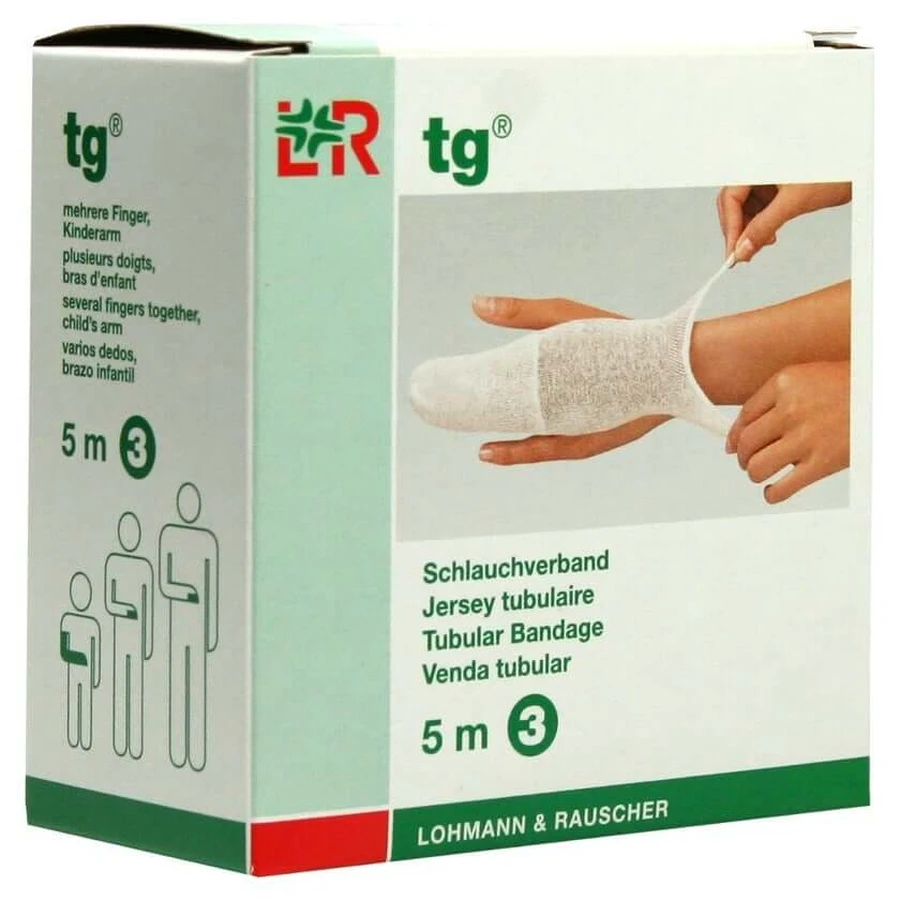 Bandage tubulaire TG taille 3 5 m blanc 1 pc