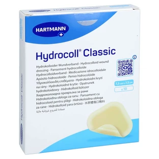 Hydrocoll Klassiek Wondverband 7,5x7,5 cm 10 st.