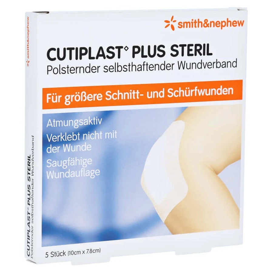 Cutiplast Plus Vendaje estéril 7,8x10 cm 5 uds.