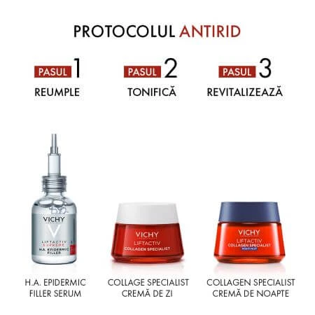 Vichy Liftactiv Crema de Noche Especial Colágeno, 50 ml