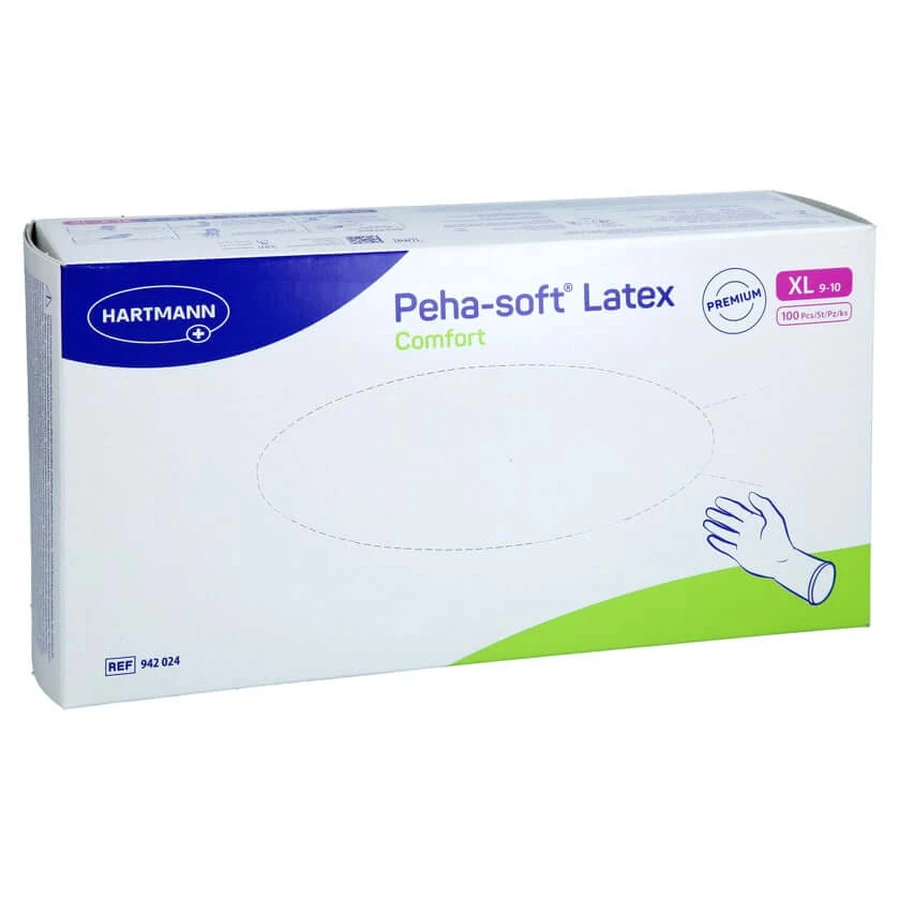 Peha-soft Latex Comfort Unt.hands.unsteril Pf Xl 100 St