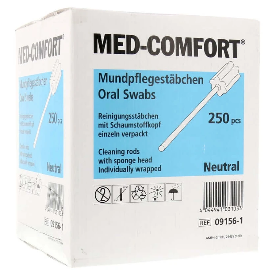 Oral swabs foam neutral 250 pcs