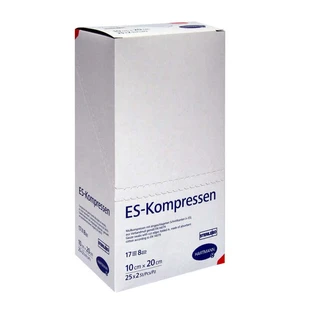Es-compresses stériles 10x20 cm 8 plis 25X2 pcs.