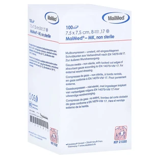 Compresas de gasa 7,5x7,5 cm no estériles 8x 100 uds.