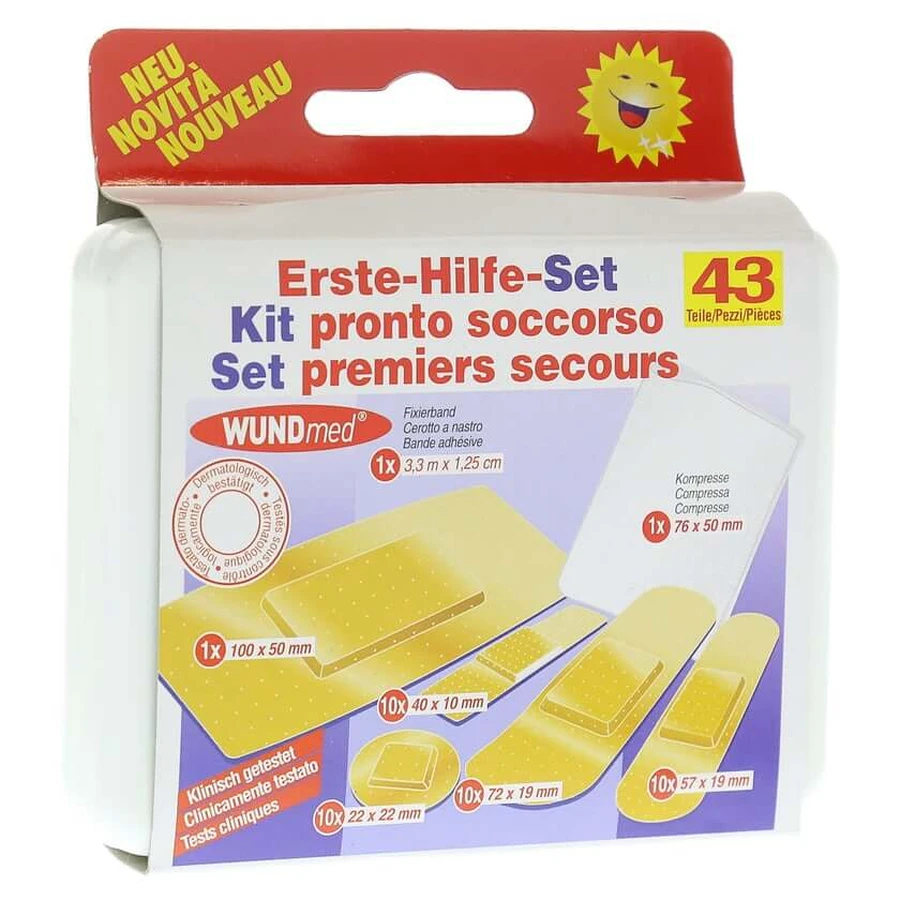 First aid kit 43 parts 1 pc