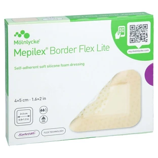 Apósito de espuma Mepilex Border Flex Lite 4x5 Cm 10 uds.
