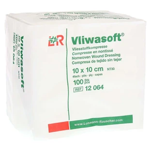 Vliwasoft compresas no tejidas no estériles 10x10 100 uds.