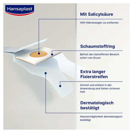Hansaplast likdoornpleister 8 st