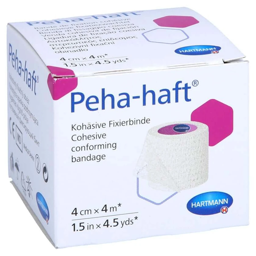Peha-haft fixation bandage Latex-free 4 cmx4 m 1 pc