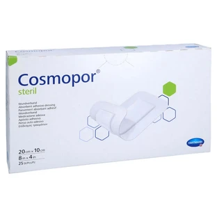 Cosmopor Steriel Wondverband 10x20 cm 25 st.