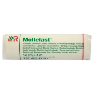 Bandage Mollelast 12 cmx4 m blanc 1 pc