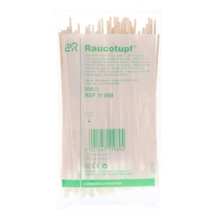 Raucotupf stick swab small cotton head 100 pcs