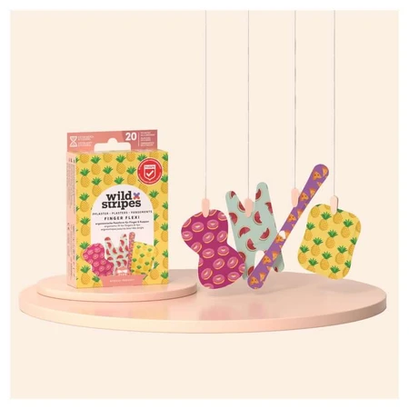 Esparadrapo flexible para dedos Wild Stripes - Food Edition 20 uds.