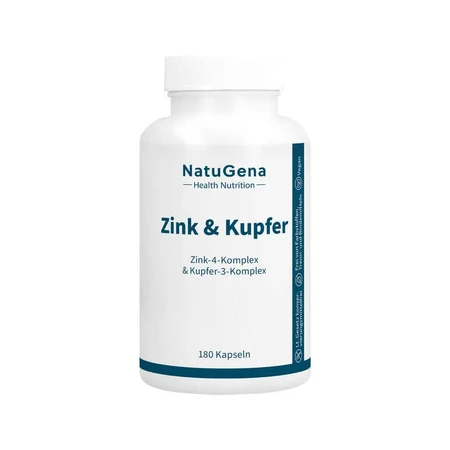 Complejo de Zinc y Cobre + Vitamina C tamponada Caps. 180 Cápsulas