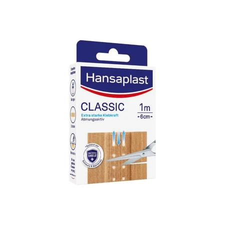 Hansaplast Classic Pflaster 1m x 6cm 1 St