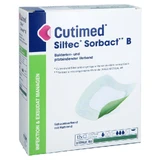 Cutimed Siltec Sorbact PU verband 7,5x7,5 c 12 st.