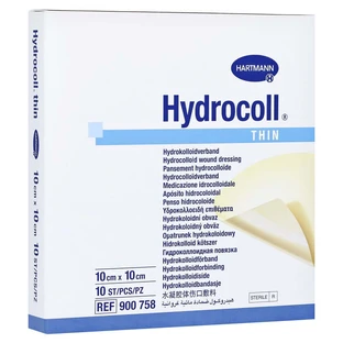 Hydrocoll thin wound dressing 10x10 cm 10 pcs.